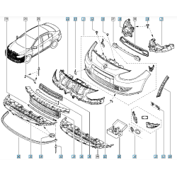 Deflector Parachoques Bumper Delantero Fluence 622350006R